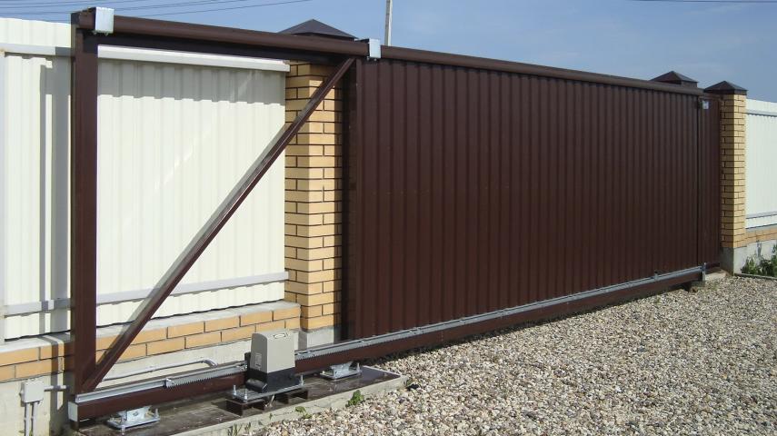 ворота из профлиста в Усть-джегуте